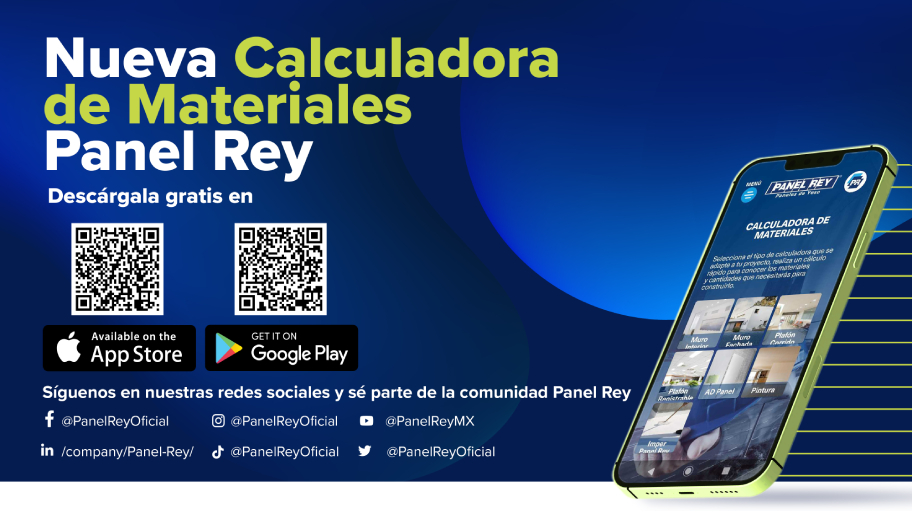 Te presentamos la nueva App Calculadora de Materiales Panel Rey