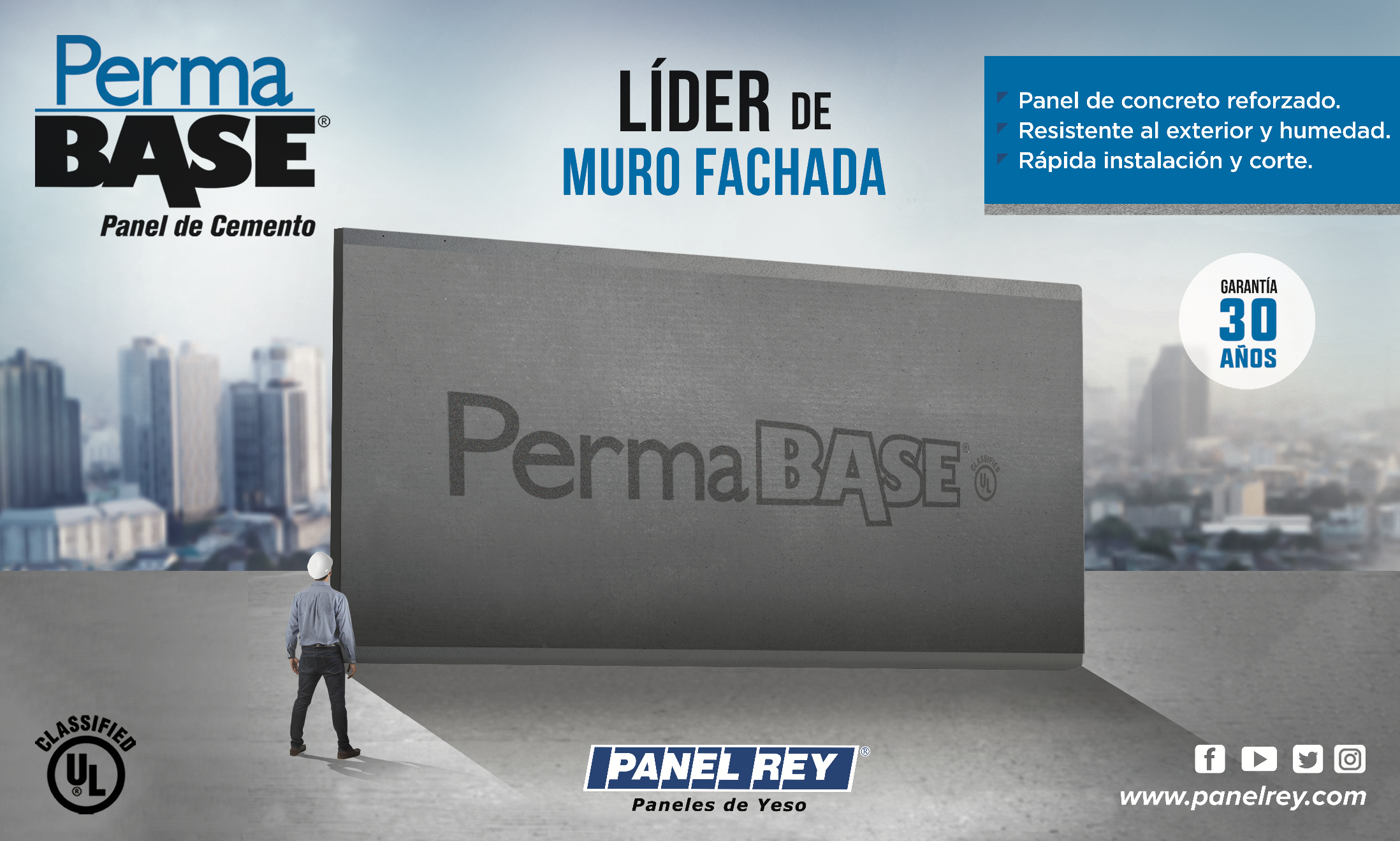 Panel de Cemento PermaBase™: La Innovación que Debes Conocer en la Construcción en muros fachada